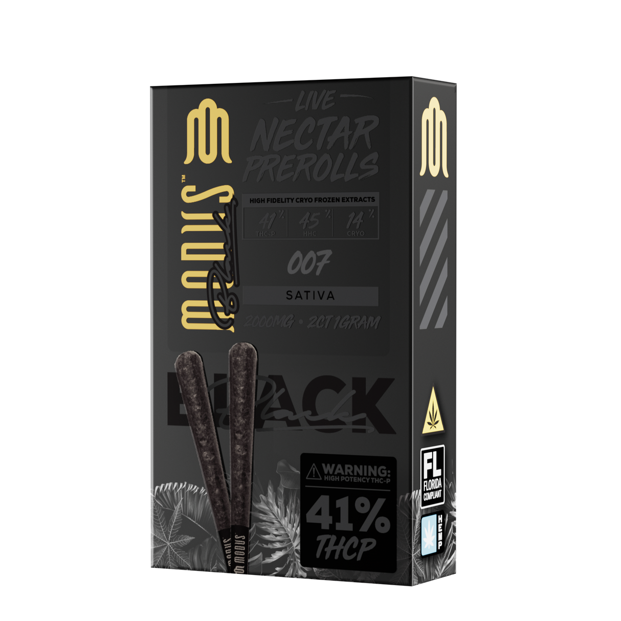 MODUS Black Live Nectar THC-P 1g Pre Rolls - 2 Count