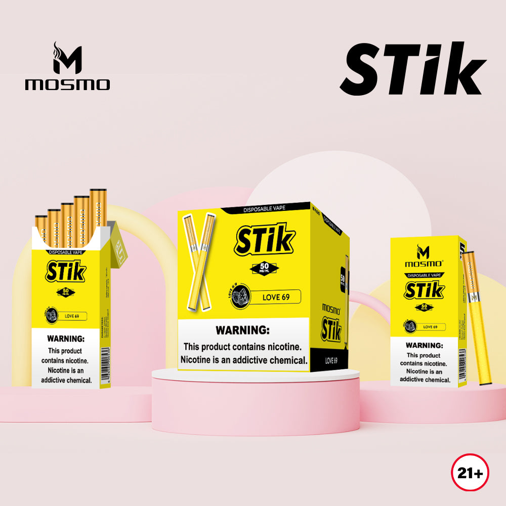 MOSMO STiK 300 Puffs Disposable E-Cig (5-Pack) – 1500 Puffs