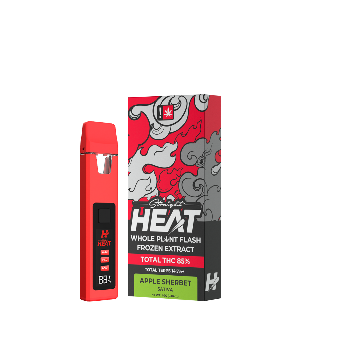 MODUS Straight Heat 1g Disposable – Bulk Wholesale, Premium THC and Terpene Rich Strains.