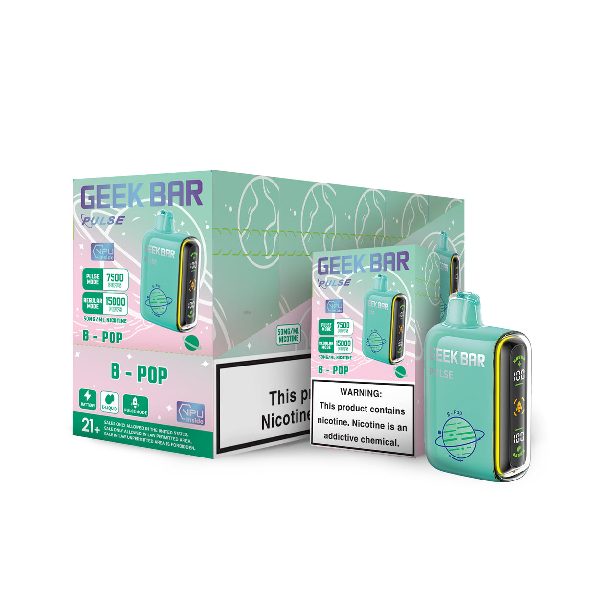 Geek Bar Pulse Rechargeable Disposable Device – 15000 Puffs