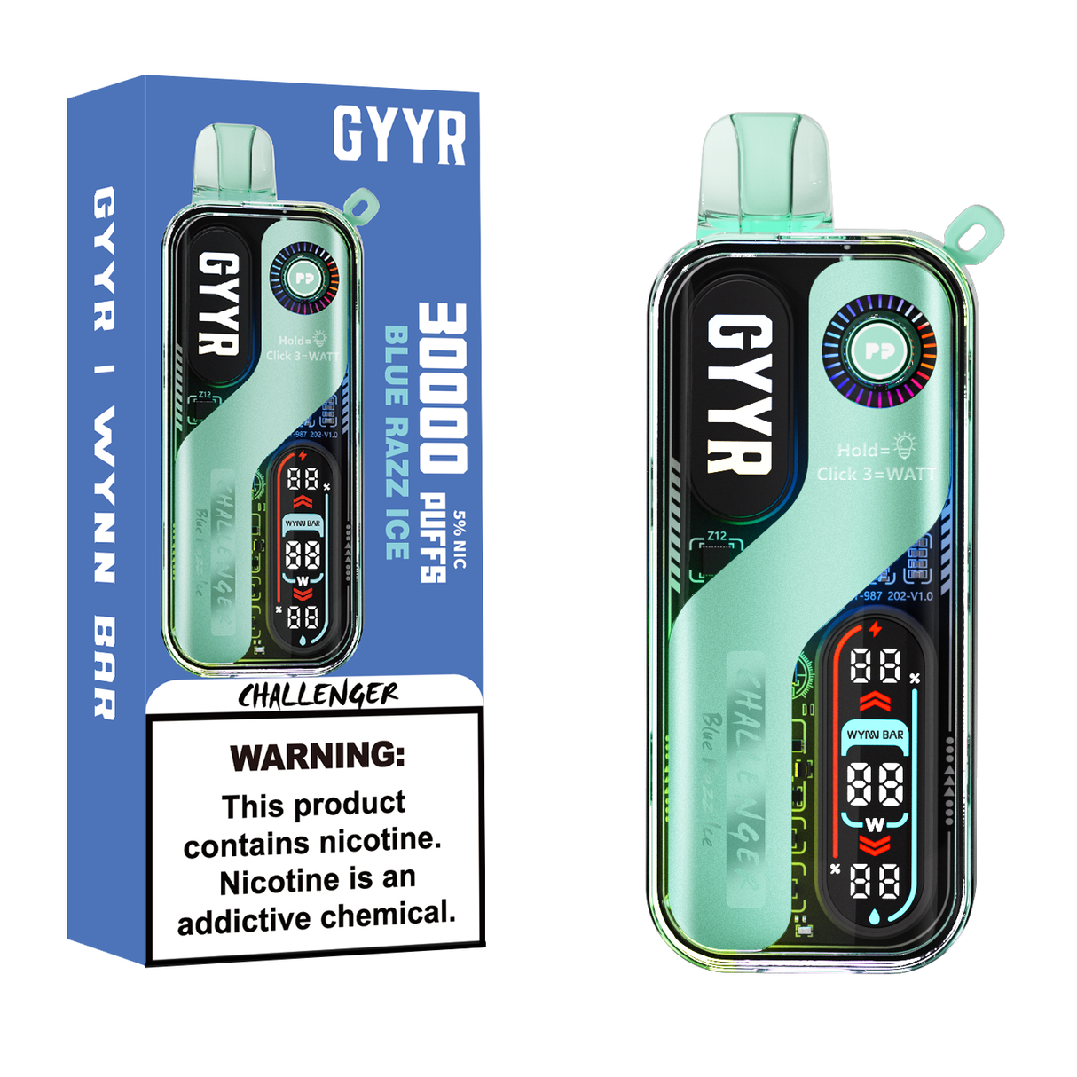 GYYR x Wynn Bar Challenger 30K Puff Rechargeable Disposable Device - 30000 Puffs