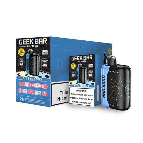 Geek Bar Pulse X 25K Puff Rechargeable Disposable Device – 25000 Puffs (4 Box per Flavor Max Limit)