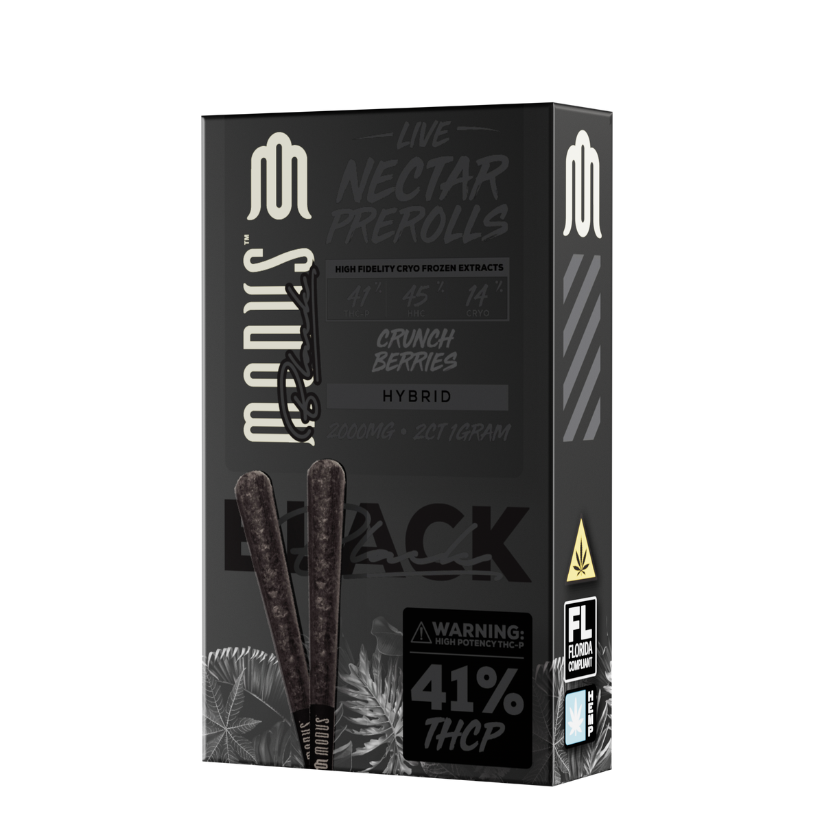 MODUS Black Live Nectar THC-P 1g Pre Rolls - 2 Count