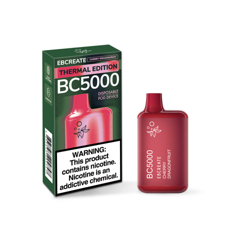 EBCREATE BC5000 THERMAL EDITION Rechargeable Disposable Device 650mAh – 5000 Puffs EBCREATE EBCREATE BC5000 THERMAL EDITION Rechargeable Disposable Device 650mAh – 5000 Puffs