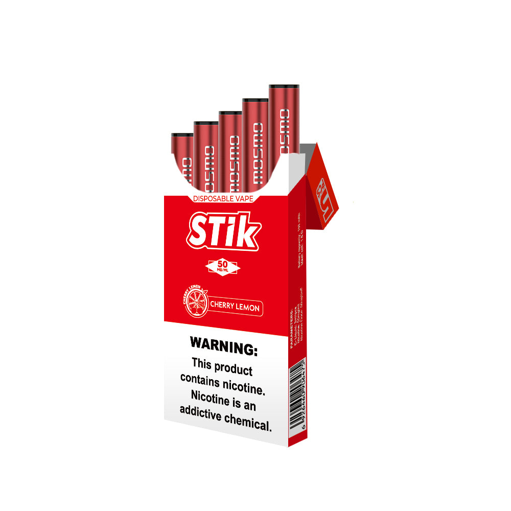 MOSMO STiK 300 Puffs Disposable E-Cig (5-Pack) – 1500 Puffs