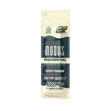 Two premium 2-gram Modus Presidential prerolls featuring a blend of Pegasus Delta 8, THC-A Liquid Diamonds, and THC-V, made with US-grown hemp and third-party lab tested for quality and purity.