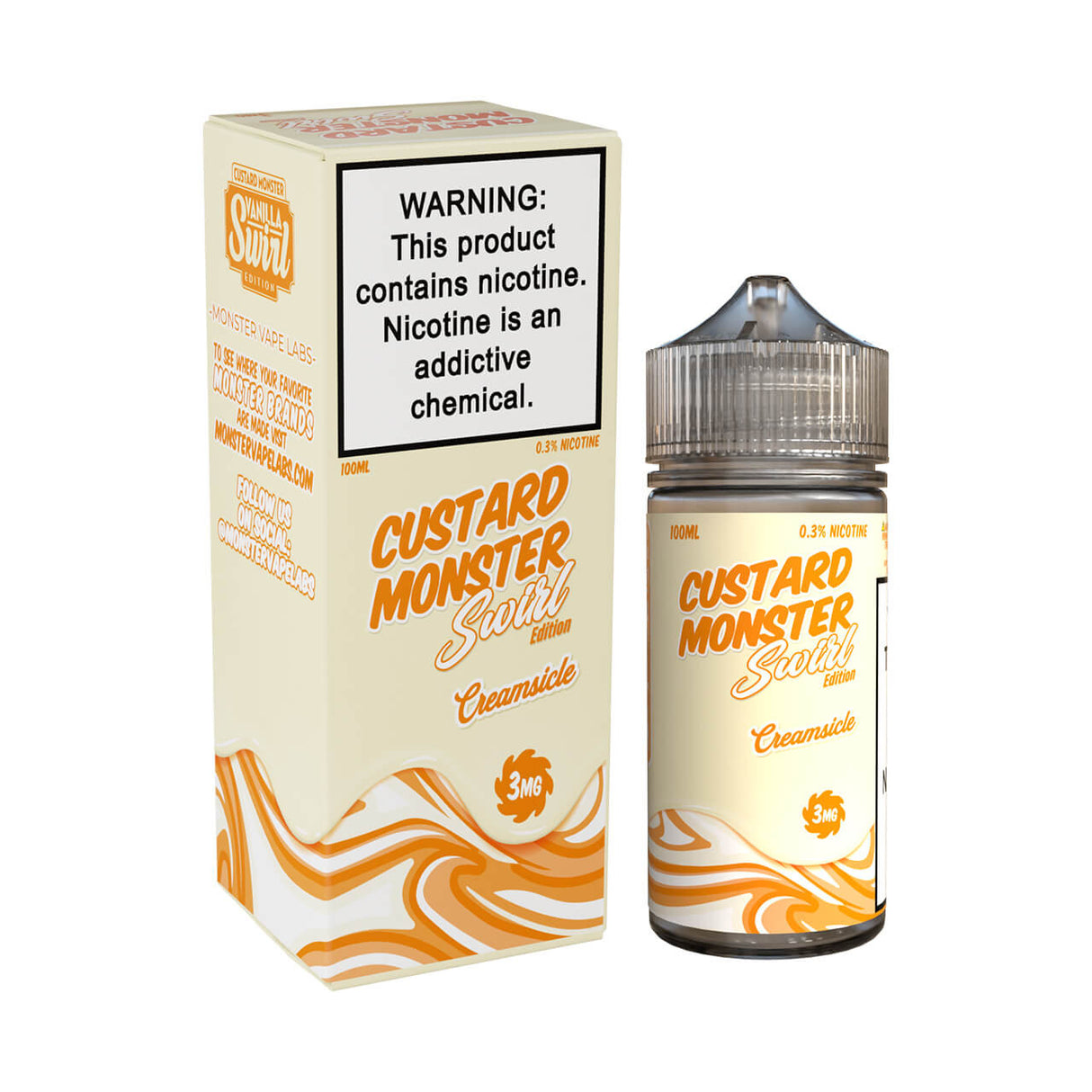 Custard Monster Swirl Edition 100ML E-Liquid By Jam Monster