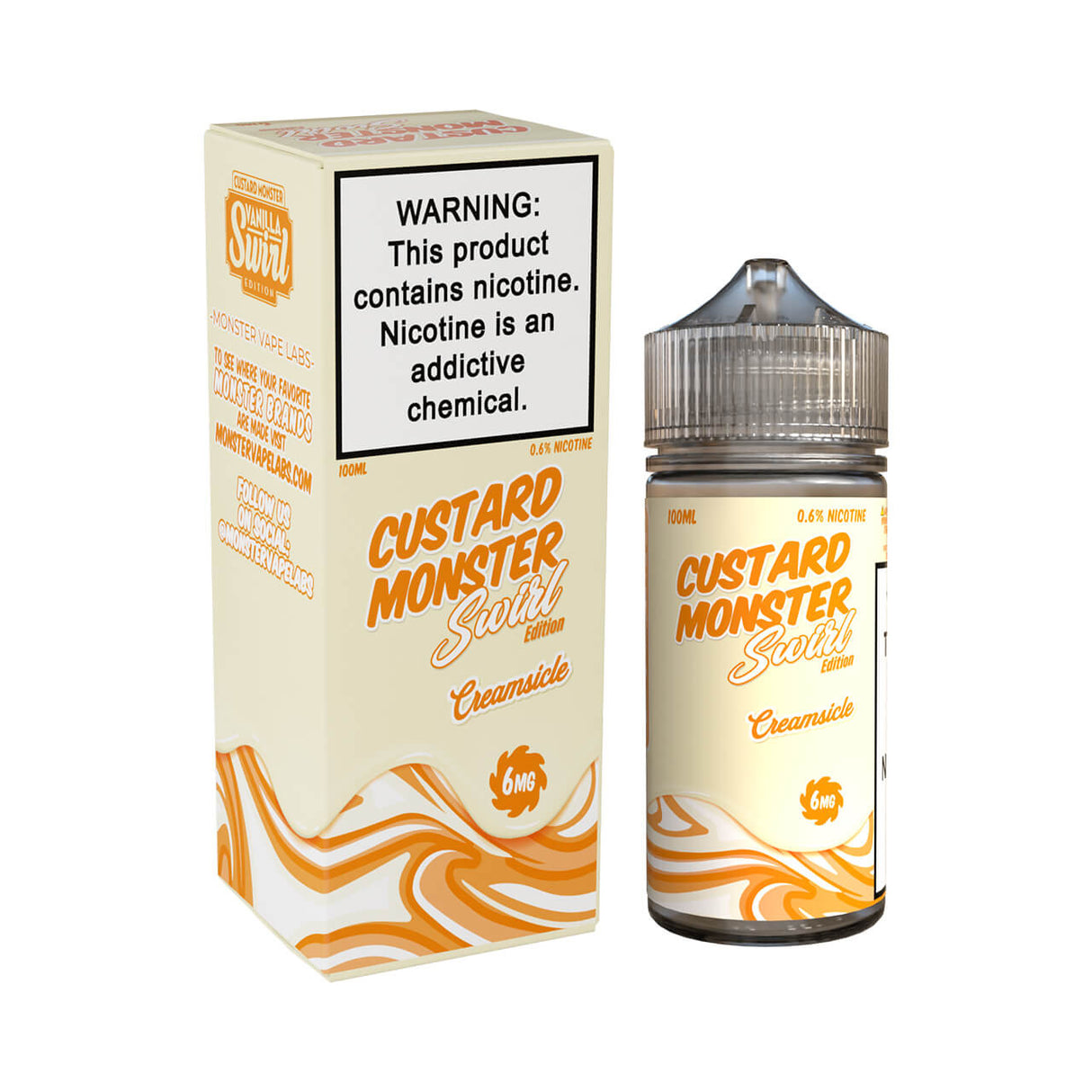 Custard Monster Swirl Edition 100ML E-Liquid By Jam Monster