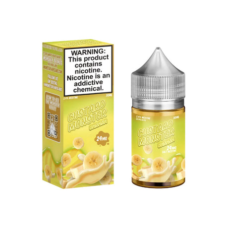 Custard Monster 30ml Nic Salt  E-Juice By Jam Monster