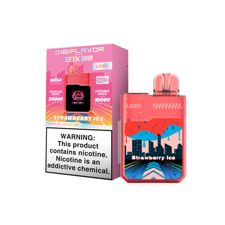 DIGIFLAVOR x Geek Bar LUSH Rechargeable Disposable Device – 20000 Puffs (2 Box per Flavor Max Limit)