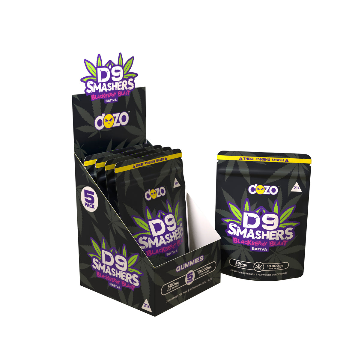 DOZO D9 Smashers Gummies 10000MG 20CT