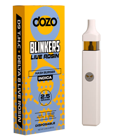 Dozo Blinkers D9 THC + Delta 8 Live Rosin Disposable 2.5G