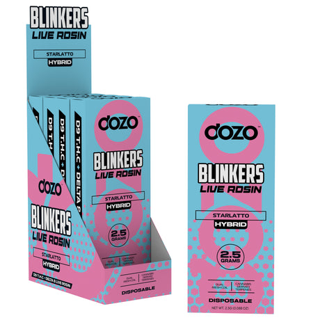 Dozo Blinkers D9 THC + Delta 8 Live Rosin Disposable 2.5G