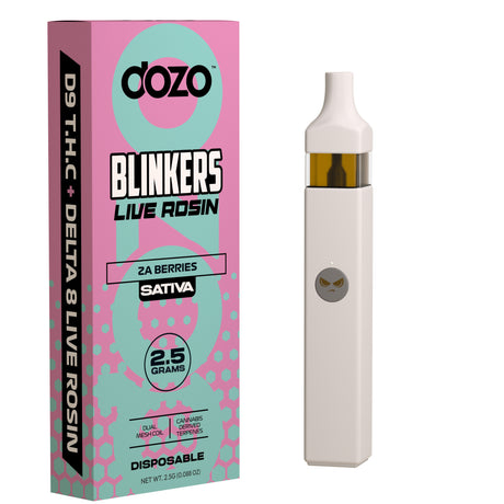 Dozo Blinkers D9 THC + Delta 8 Live Rosin Disposable 2.5G