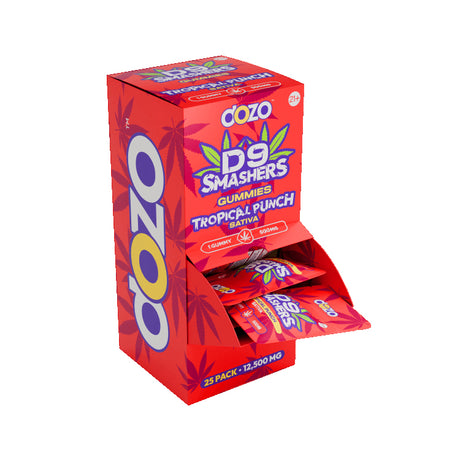 Dozo D9 Smashers Single Gummy 500mg 25pack/display 12500MG