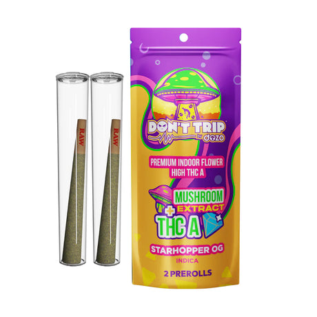 Don’t Trip by DOZO Mushroom Extract + THC-A Diamond Prerolls (2CT)