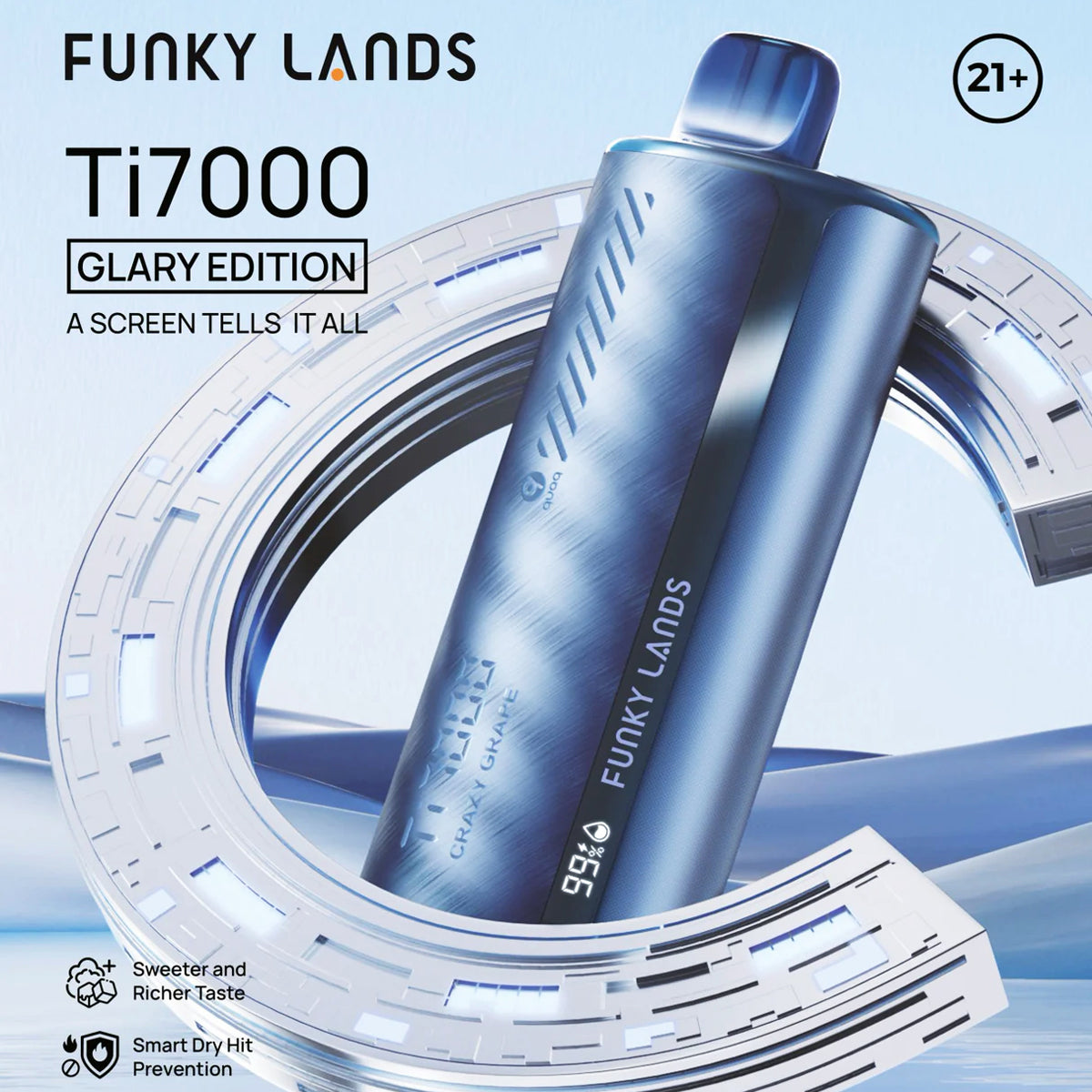 FUNKY LANDS Ti7000 Glary Edition Disposable – 7000 Puffs