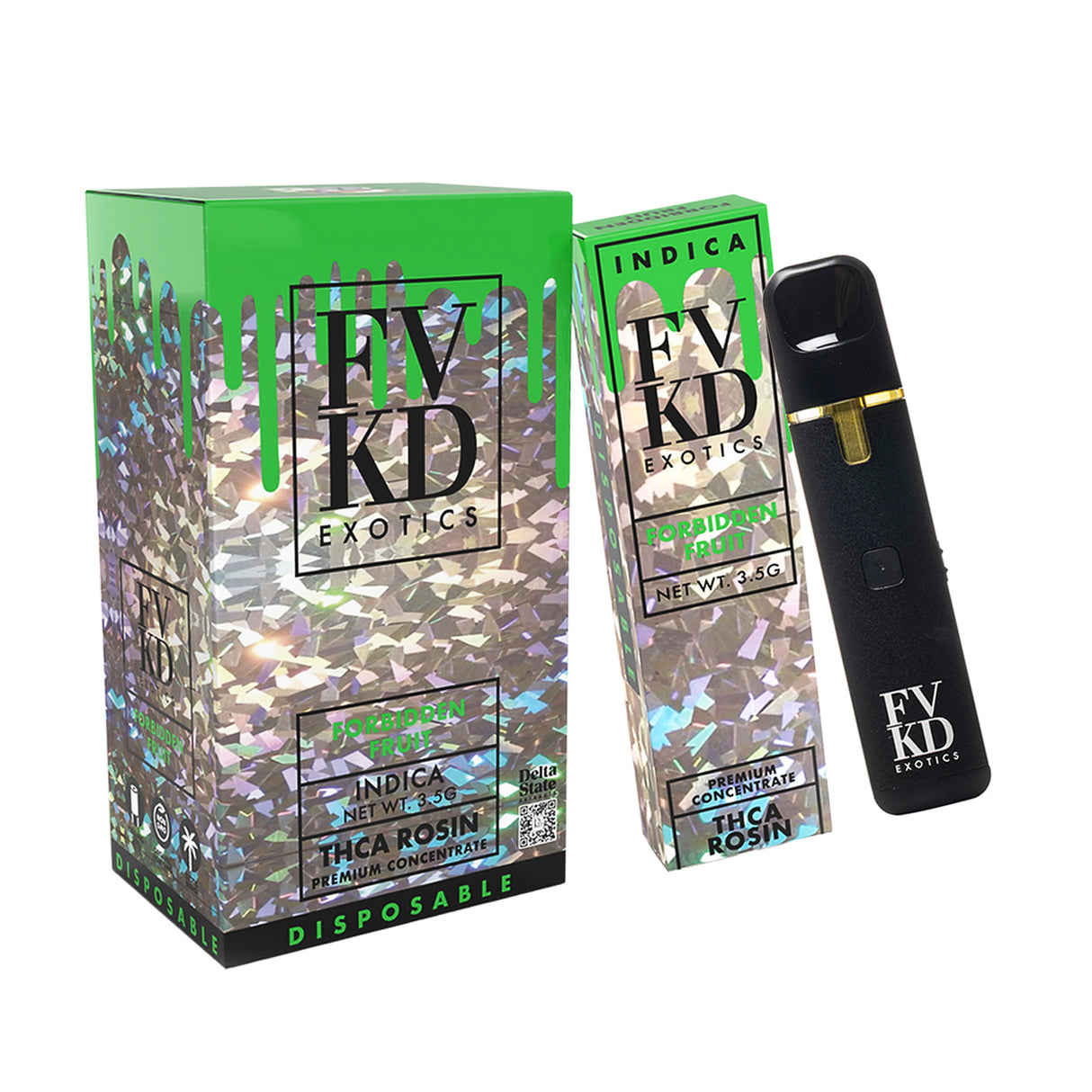 FVKD Exotics THCA Rosin Premium Concentrate Disposable 3.5G