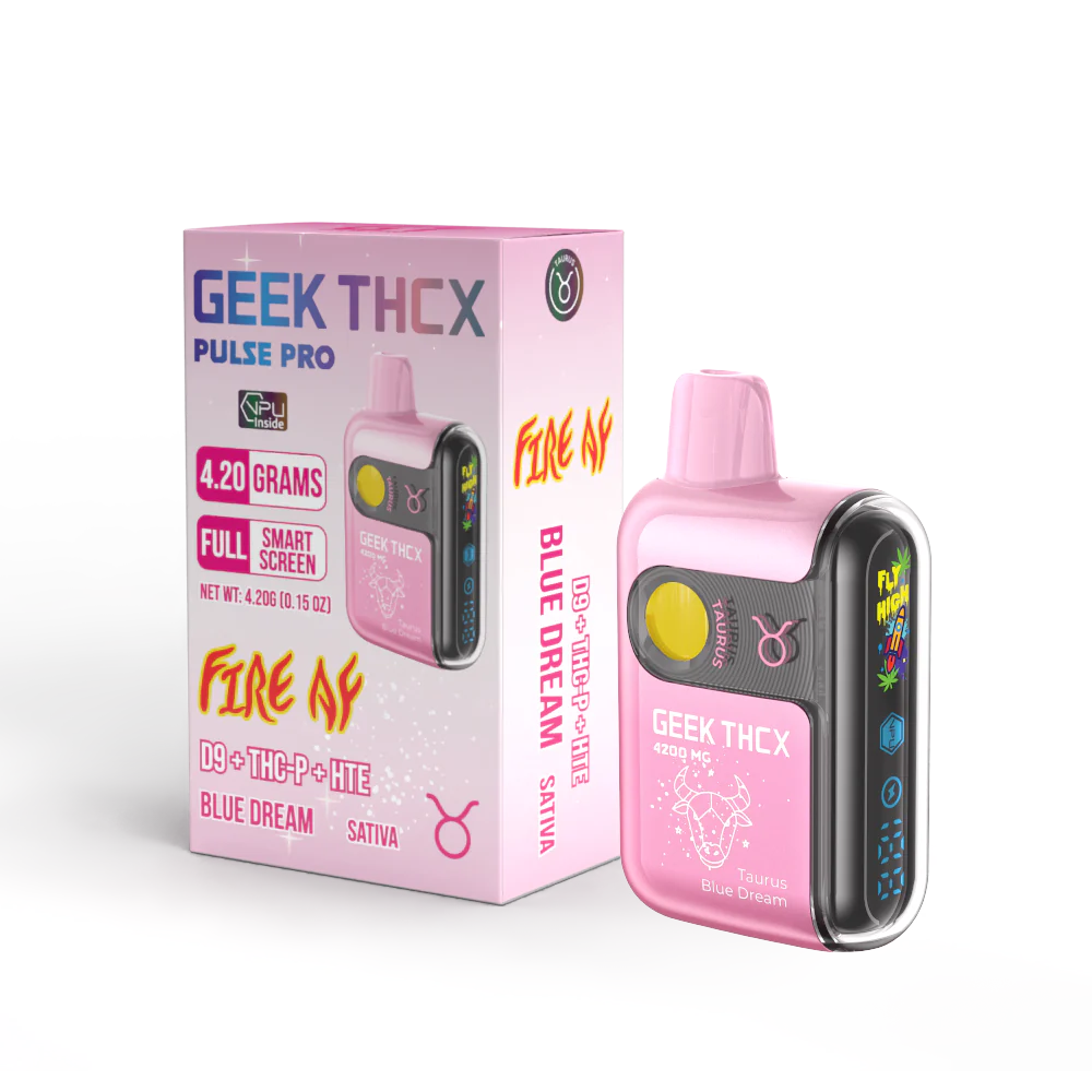 GEEK THCX Pulse Pro Fire AF D9 + THC-P + HTE Rechargeable Disposable 4.2G