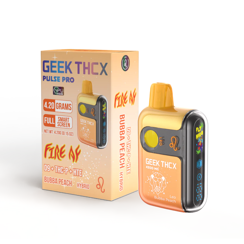 GEEK THCX Pulse Pro Fire AF D9 + THC-P + HTE Rechargeable Disposable 4.2G