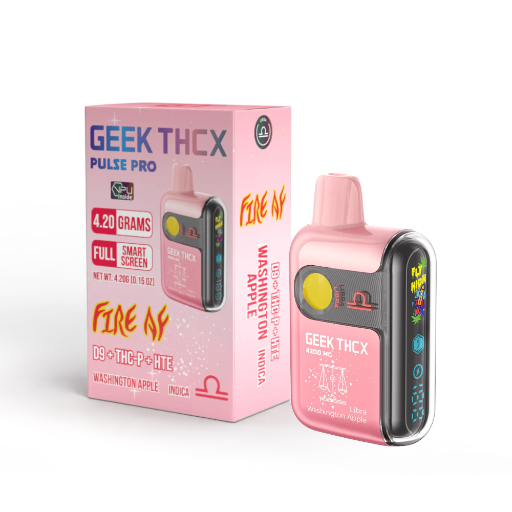 GEEK THCX Pulse Pro Fire AF D9 + THC-P + HTE Rechargeable Disposable 4.2G