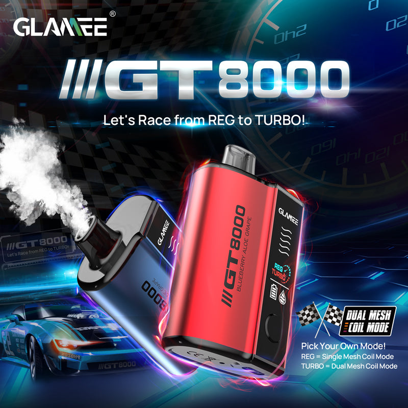 GLAMEE GT8000 Rechargeable Disposable Device – 8000 Puffs