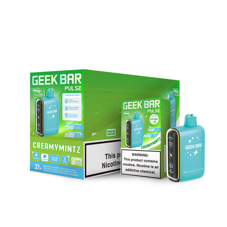 Geek Bar Pulse 15K Mintz Edition Rechargeable Disposable Device – 15000 Puffs