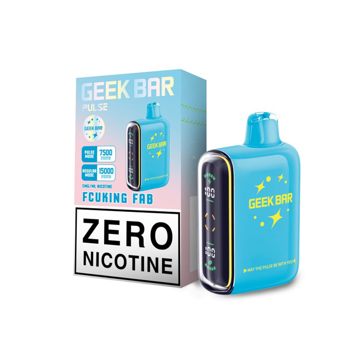 Geek Bar Pulse 15K Zero Nicotine Rechargeable Disposable Device – 15000 Puffs