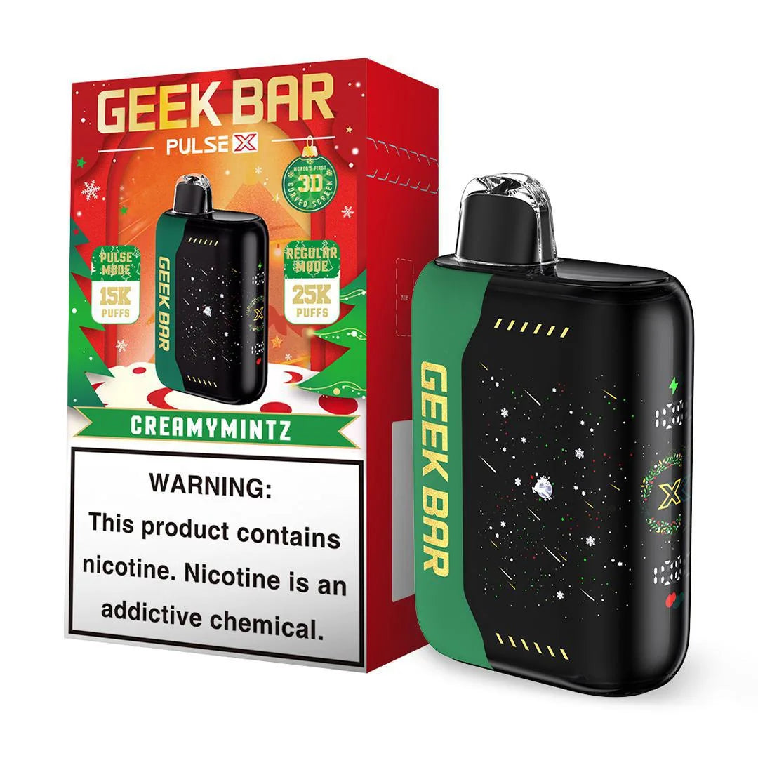 Geek Bar Pulse X 25K Puff Christmas Edition Rechargeable Disposable Device – 25000 Puffs