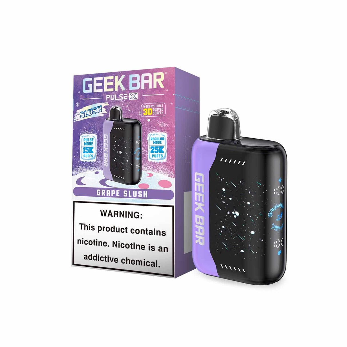 Geek Bar Pulse X 25K Puff SLUSH EDITION Disposable Device – 25000 Puffs (2 Box per Flavor Max Limit)