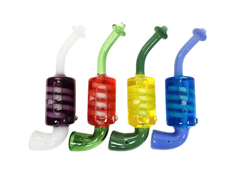 7.25″ Colored Glass Pipe with Coil Glycerin UniShow 7.25″ Colored Glass Pipe with Coil Glycerin