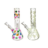 8" Glow in the Dark Clear Water Pipe