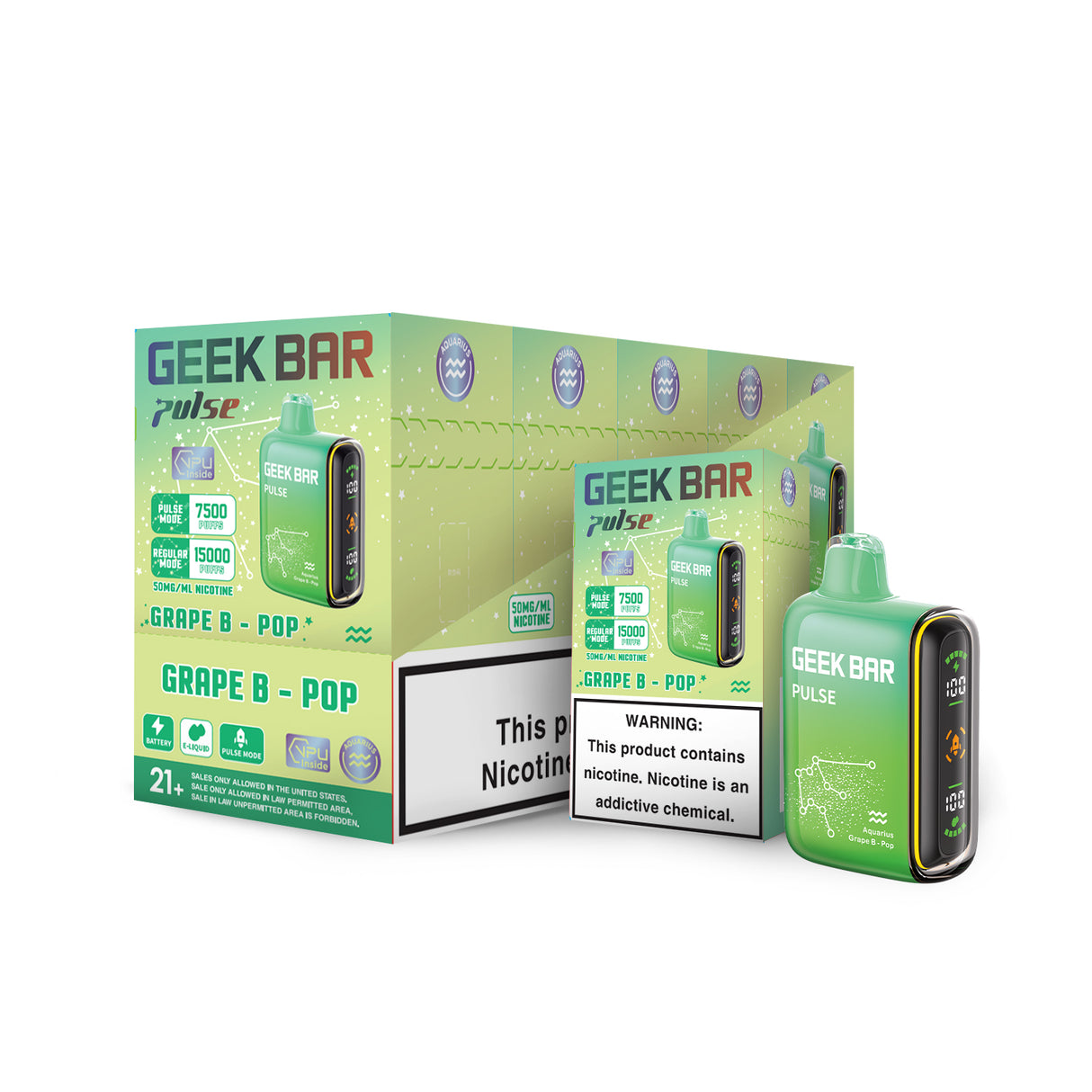 Geek Bar Pulse Rechargeable Disposable Device – 15000 Puffs