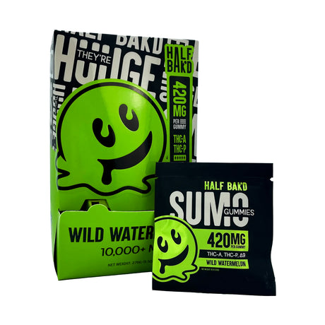 HALF BAK'D Sumo Gummies 2ct 420MG per Gummy