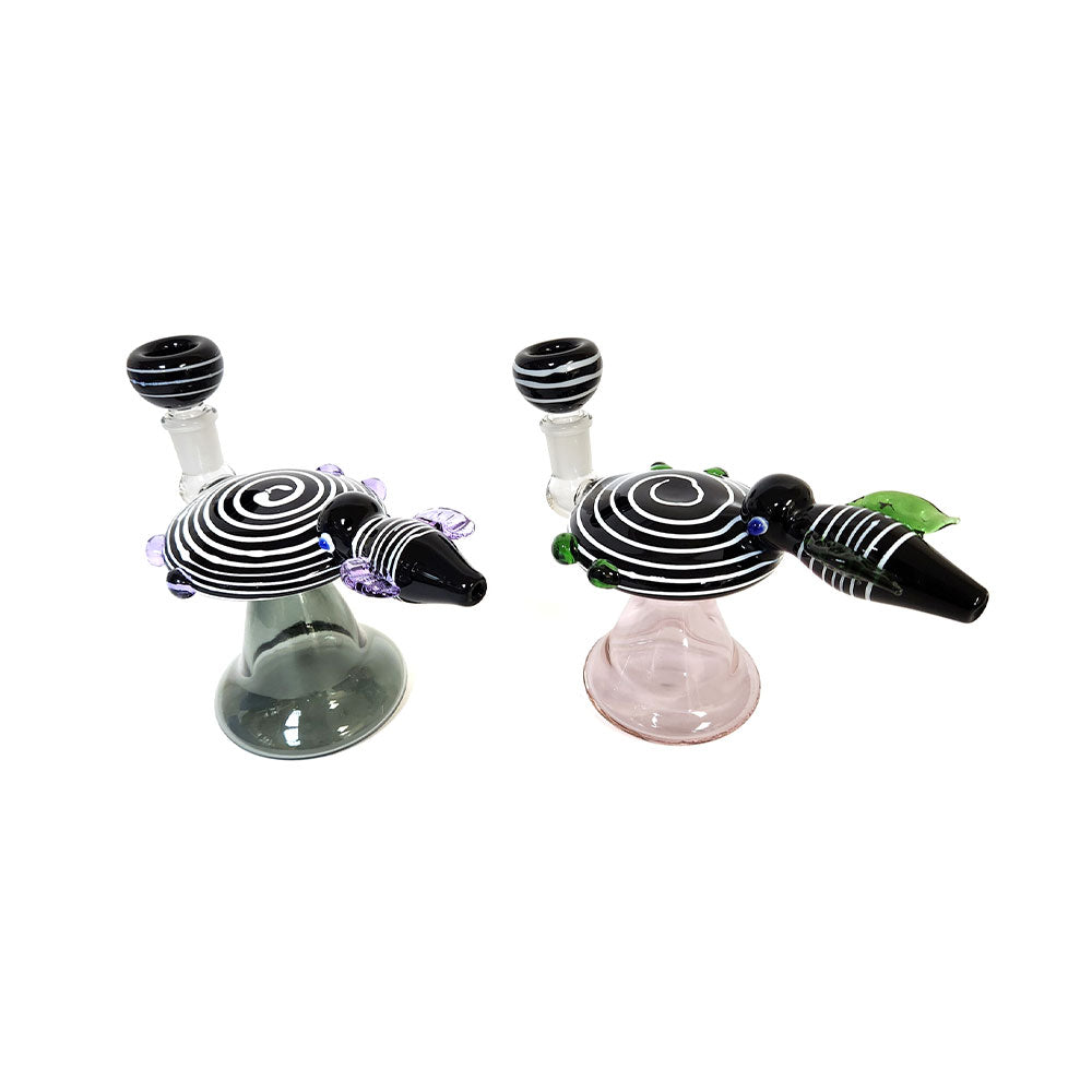 6″ Hypnosis Spiral Glass Water Pipe w/ Bee Perc