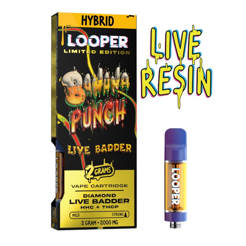 LOOPER Limited Edition Diamond Live Badder HHC THCP Cartridge 2G