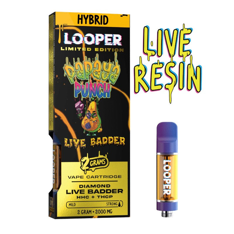 LOOPER Limited Edition Diamond Live Badder HHC THCP Cartridge 2G