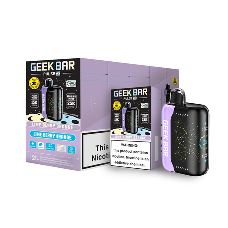 Geek Bar Pulse X 25K Puff Rechargeable Disposable Device – 25000 Puffs (4 Box per Flavor Max Limit)