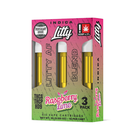 Litty 'Litty AF Blend' THCA THCP HD9 Cartridge 3G 3pcs/PACK