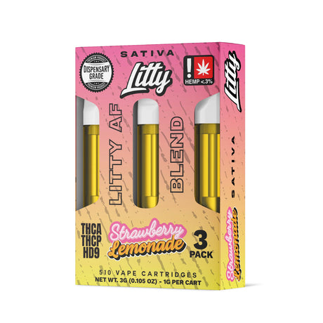 Litty 'Litty AF Blend' THCA THCP HD9 Cartridge 3G 3pcs/PACK