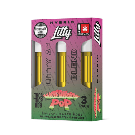 Litty 'Litty AF Blend' THCA THCP HD9 Cartridge 3G 3pcs/PACK