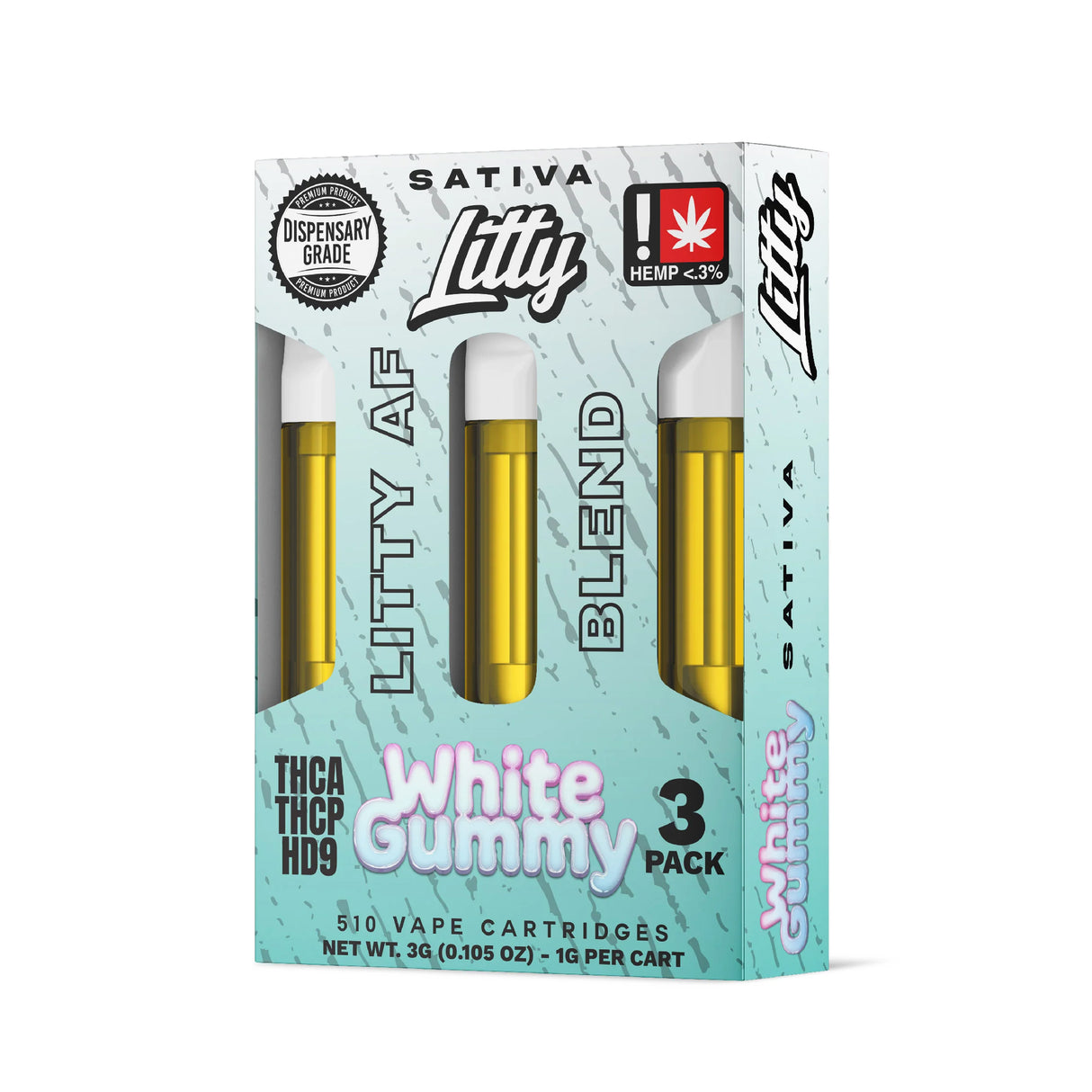 Litty 'Litty AF Blend' THCA THCP HD9 Cartridge 3G 3pcs/PACK