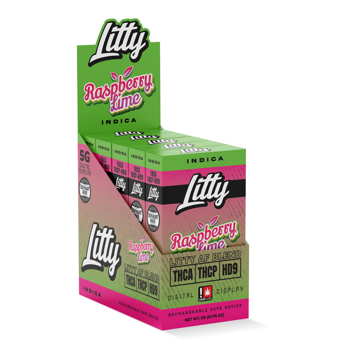 Litty 'Litty AF Blend' THCA THCP HD9 Disposable 5G