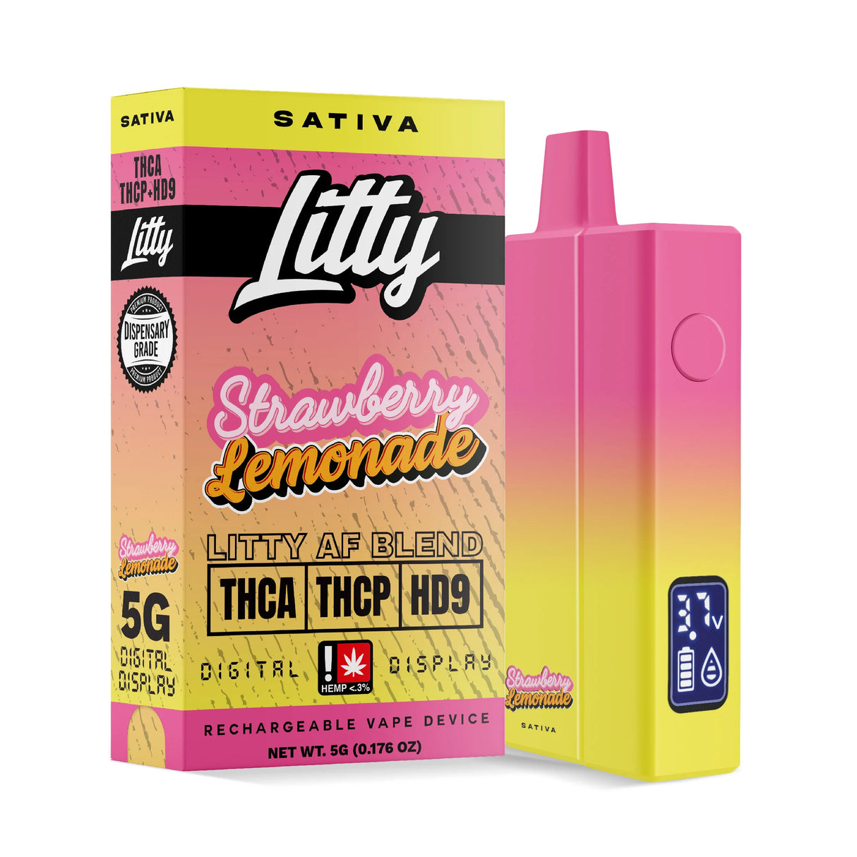 Litty 'Litty AF Blend' THCA THCP HD9 Disposable 5G