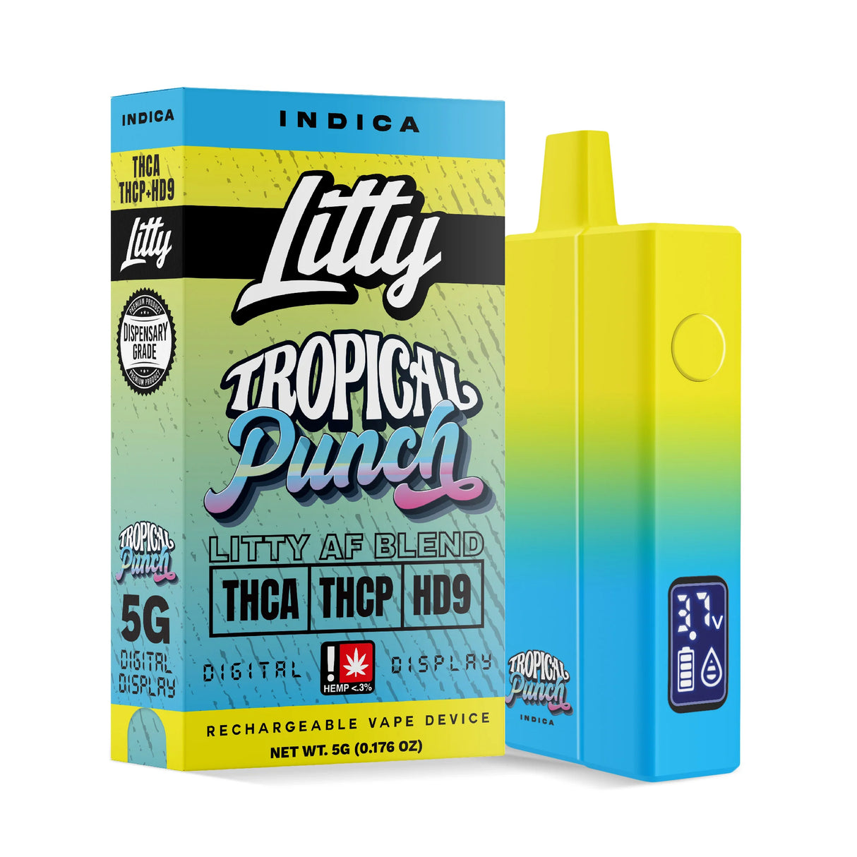 Litty 'Litty AF Blend' THCA THCP HD9 Disposable 5G