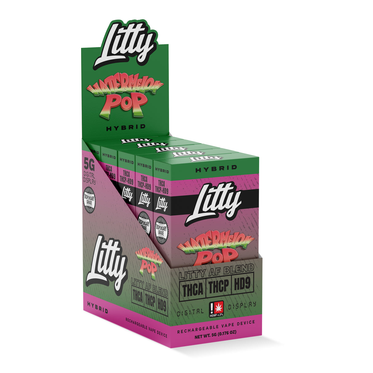 Litty 'Litty AF Blend' THCA THCP HD9 Disposable 5G