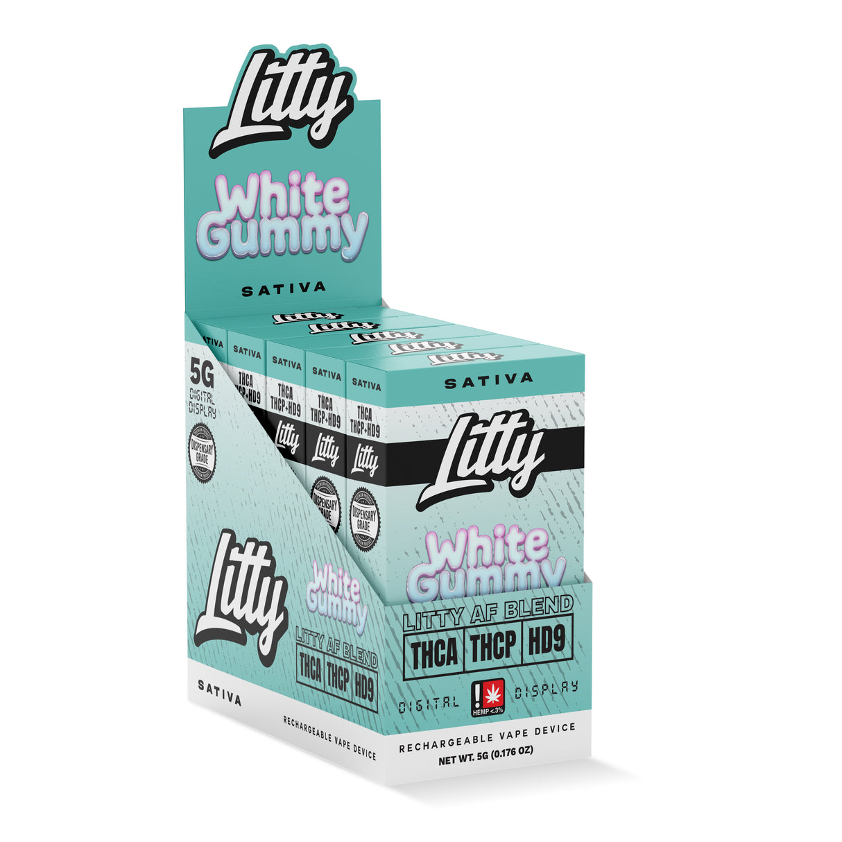 Litty 'Litty AF Blend' THCA THCP HD9 Disposable 5G