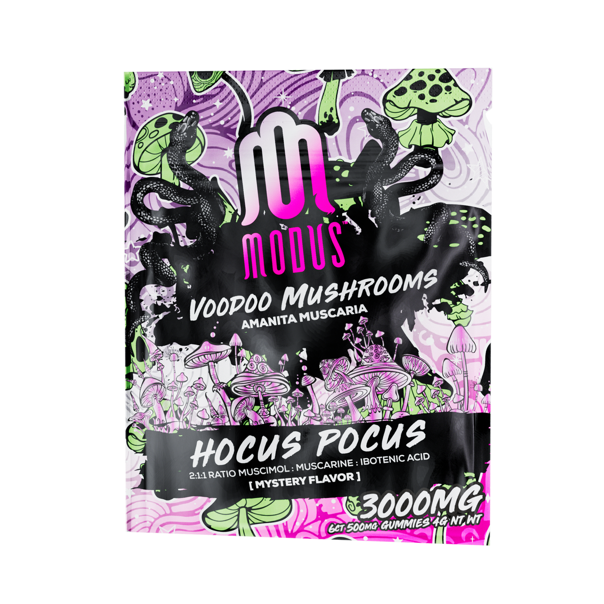 MODUS Voodoo Mushroom Gummies 3000mg - 6 Count