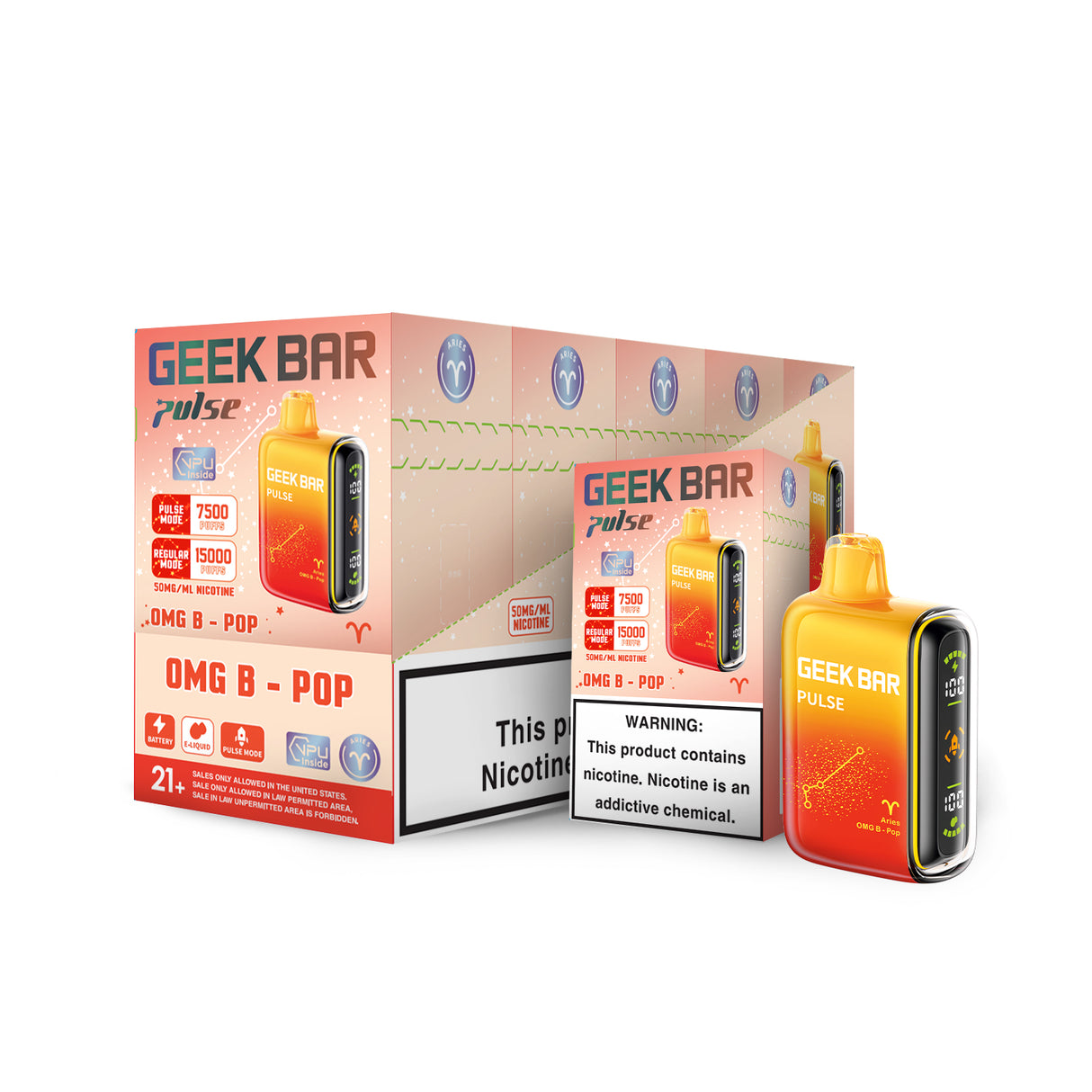 Geek Bar Pulse Rechargeable Disposable Device – 15000 Puffs