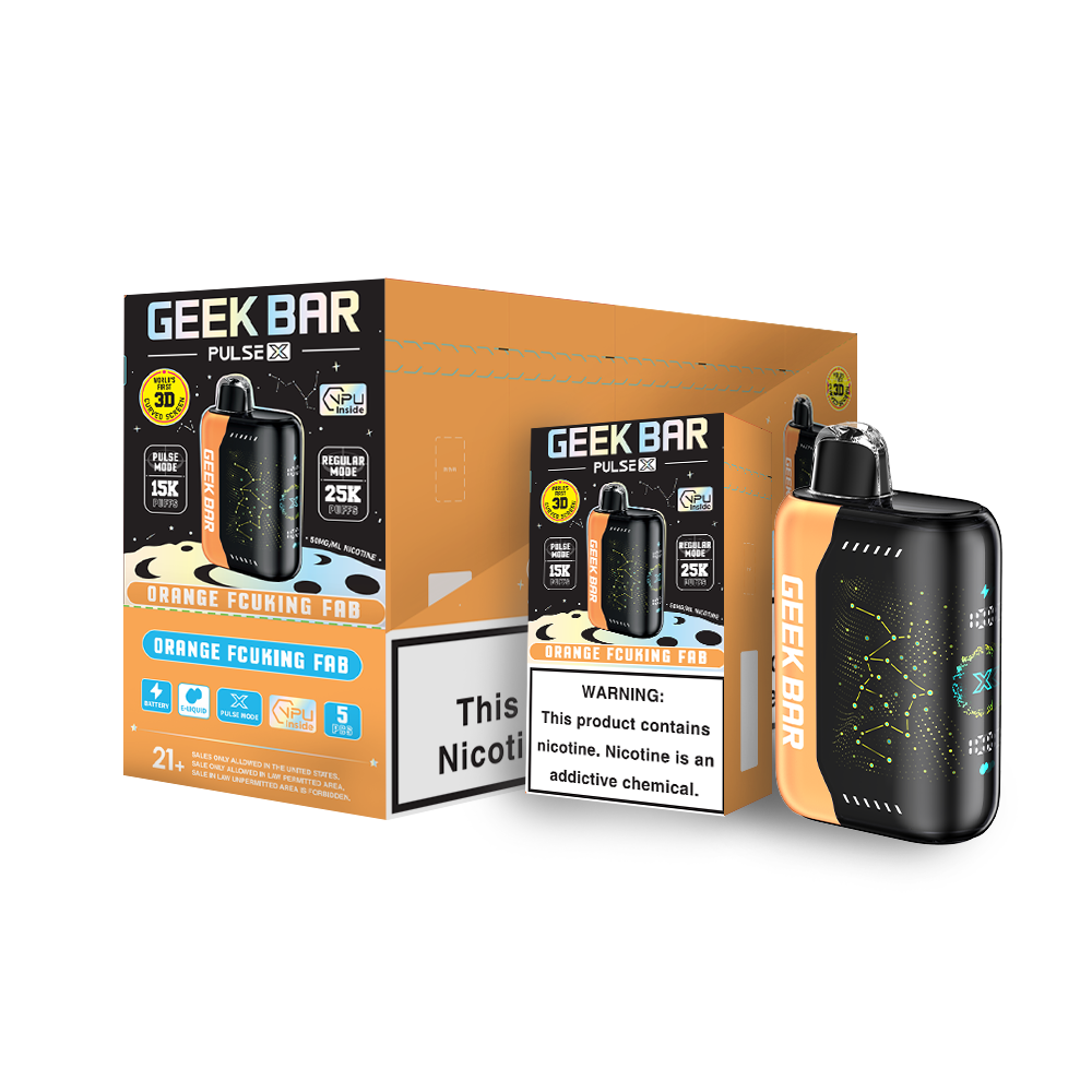 Geek Bar Pulse X 25K Puff Rechargeable Disposable Device – 25000 Puffs (1 Box per Flavor Max Limit)